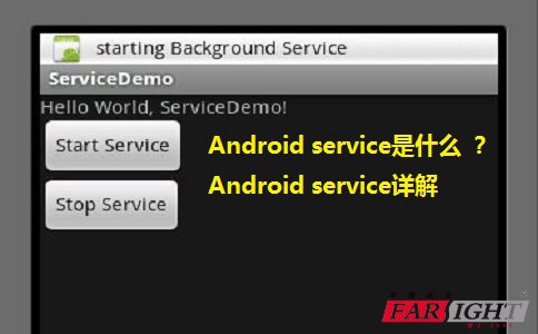 Android serviceʲô Android service